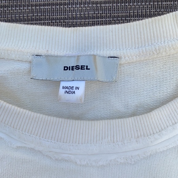 Diesel cropped short sleeve sweat shirt - Picture 2 of 3
